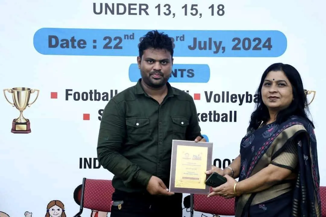 Federation officials at an inter-school sports championship
