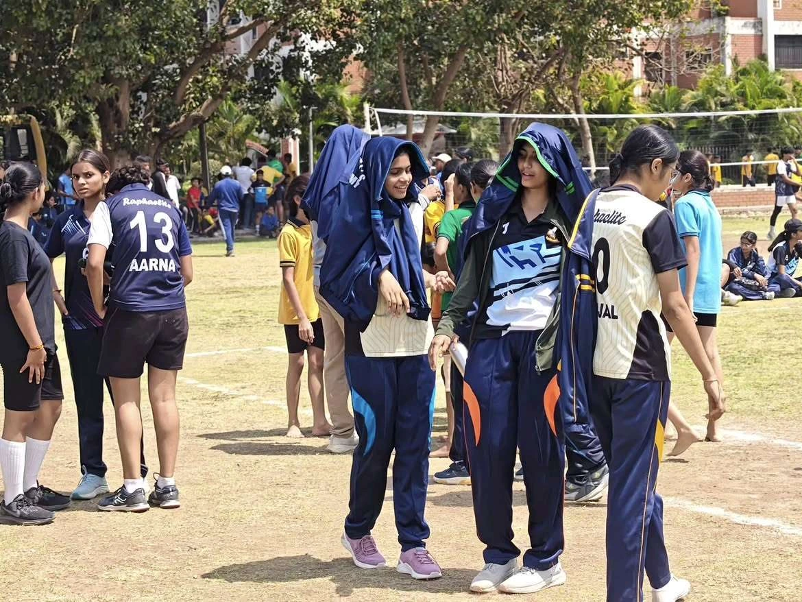 Girls team match preparation